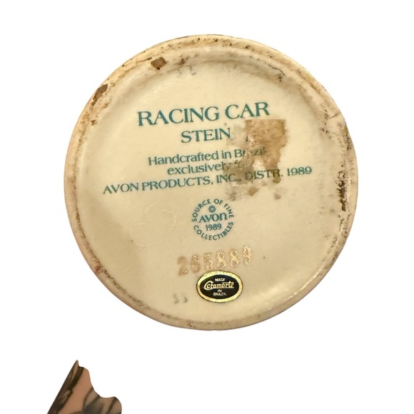 Avon 1989 Collectible Stein with Intricate Design - Cream and Gray - Picture 4 of 4